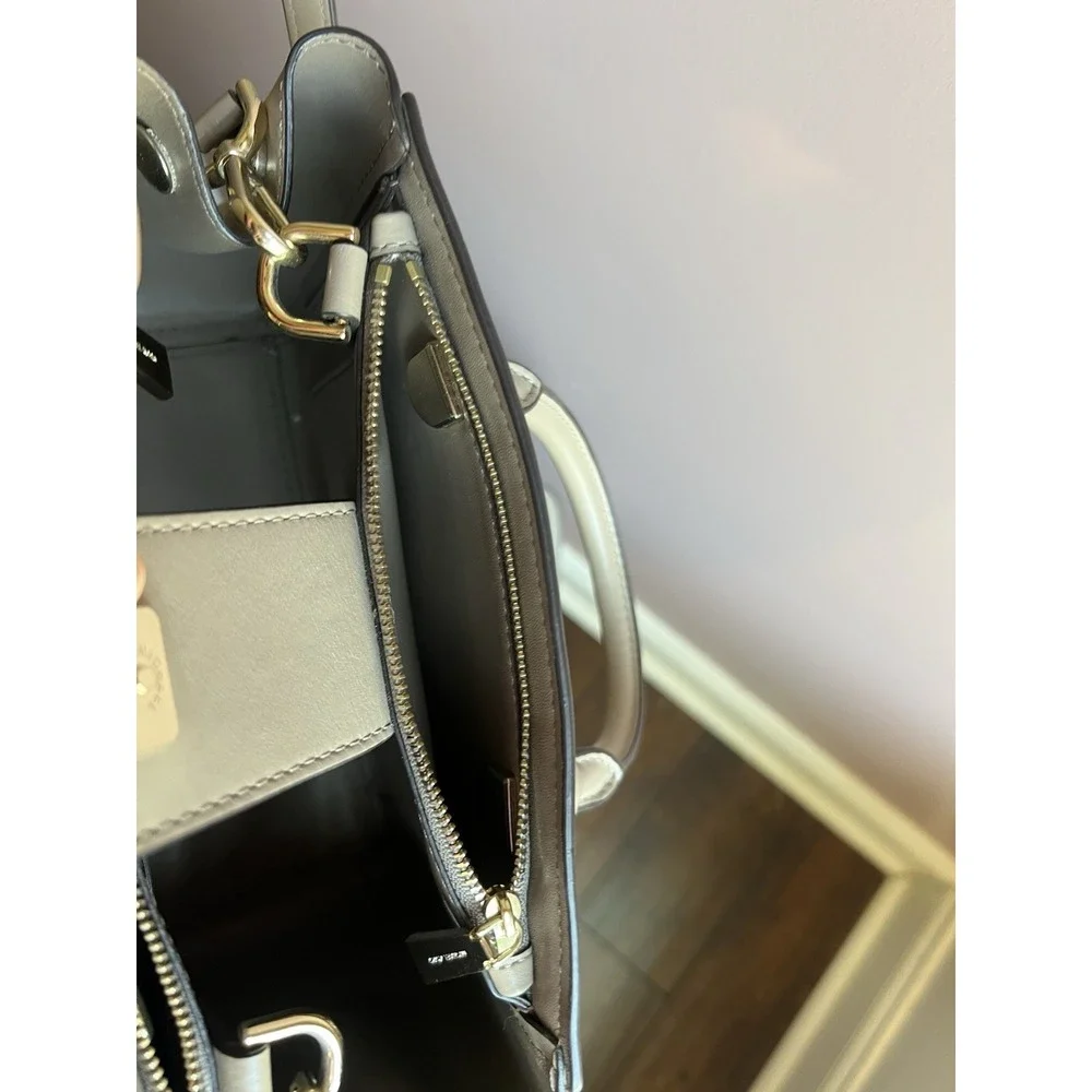 Michael Kors Benning Medium Leather Satchel Tan‎